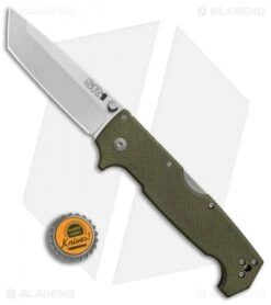 Cold Steel SR1 Tri-Ad Lock Tanto Knife OD Green G-10 (4" Satin S35VN) 62LA 9 Cold Steel SR1 Tri-Ad Lock Tanto Knife OD Green G-10 (4" Satin S35VN) 62LA -Cold Steel Cold Steel SR1 Tanto OD Green G10 satin BHQ 80422 er bottlecap