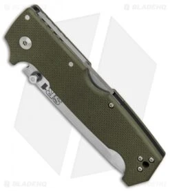 Cold Steel SR1 Tri-Ad Lock Tanto Knife OD Green G-10 (4" Satin S35VN) 62LA 8 Cold Steel SR1 Tri-Ad Lock Tanto Knife OD Green G-10 (4" Satin S35VN) 62LA -Cold Steel Cold Steel SR1 Tanto OD Green G10 satin BHQ 80422 er spine