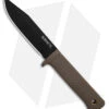 Cold Steel SRK-C Compact Fixed Blade Knife Dark Earth Kray-Ex (5" Black SK-5) -Cold Steel Cold Steel SRK Compact FBK Dark Earth Kray Ex 5in Black SK 5 BHQ 158051 td