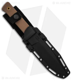 Cold Steel SRK Search Rescue Fixed Blade Knife Tan Polymer (6" Black ) -Cold Steel Cold Steel SRK Search Rescue FB Knife Tan Polymer 6in Black BHQ 158054 td side
