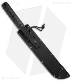 Cold Steel Tactical Tanto Machete (13" Black) 97TKJZ -Cold Steel Cold Steel Tactical Tanto Machete Black 97TKJZ BHQ 52051 jr sheath