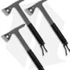 Cold Steel Throwing Axes Gray Stainless Steel W/ Black Paracord (3 Pack) -Cold Steel Cold Steel Throwing Axes 3 Pack BHQ 176989 jr
