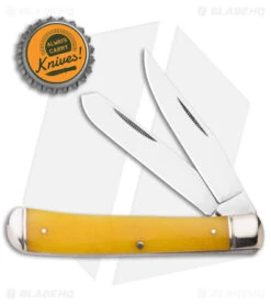 Cold Steel Trapper Slip Joint Knife Yellow Bone (3.3" Satin) -Cold Steel Cold Steel Trapper SJ Yellow Bone Satin BHQ 140034 jr bottlecap