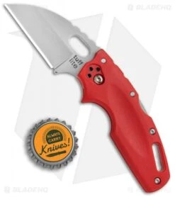 Cold Steel Tuff Lite Tri-Ad Lock Knife Red (2.5" Satin) 20LTR -Cold Steel Cold Steel Tuff Lite Tri Ad Red 20LTR BHQ 51979 jr bottlecap 2