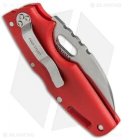 Cold Steel Tuff Lite Tri-Ad Lock Knife Red (2.5" Satin) 20LTR -Cold Steel Cold Steel Tuff Lite Tri Ad Red 20LTR BHQ 51979 jr side