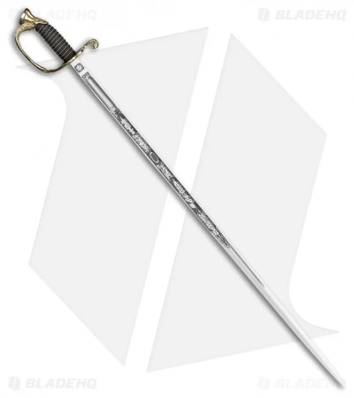 Cold Steel US Naval Officer's Sword (32" Satin Etched) 88MNAL 3 Cold Steel US Naval Officer's Sword (32" Satin Etched) 88MNAL