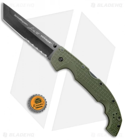 Cold Steel Voyager L.E. Rawles Tanto Tri-Ad Lock Knife Green (5.5" SW) 29UXTGH 6 Cold Steel Voyager L.E. Rawles Tanto Tri-Ad Lock Knife Green (5.5" SW) 29UXTGH - Image 4