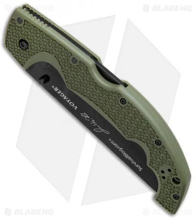 Cold Steel Voyager L.E. Rawles Tanto Tri-Ad Lock Knife Green (5.5" SW) 29UXTGH 4 Cold Steel Voyager L.E. Rawles Tanto Tri-Ad Lock Knife Green (5.5" SW) 29UXTGH - Image 2