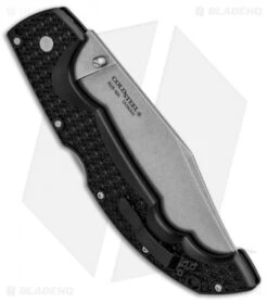 Cold Steel Voyager XL Clip Point Tri-Ad Lock Knife (5.5" Stonewash AUS-10A) 8 Cold Steel Voyager XL Clip Point Tri-Ad Lock Knife (5.5" Stonewash AUS-10A) -Cold Steel Cold Steel Voyager XL CP Tri Ad SW 29AXC BHQ 86901 jr side
