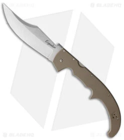 Cold Steel Espada XL 10A Lockback Knife Dark Earth Brown G-10 (7.5" Stonewash)