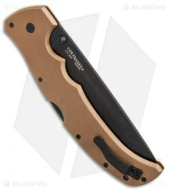 Cold Steel XL Recon 1 Tanto Tri-Ad Lock Knife Coyote Tan (5.5" Black) 27TXTVB 8 Cold Steel XL Recon 1 Tanto Tri-Ad Lock Knife Coyote Tan (5.5" Black) 27TXTVB -Cold Steel Cold Steel XL Recon 1 tanto coyote tan black BHQ 44001 er side