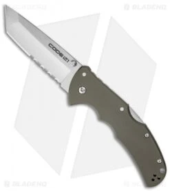 Cold Steel Code-4 Tanto Point Knife Folder (3.5" Satin Serr) 58TPTH