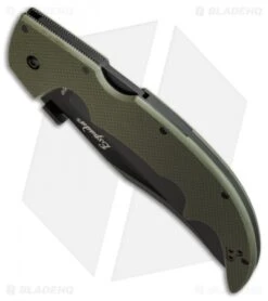 Cold Steel Espada Large Lockback Knife OD Green G-10 (5.5" Black) 62NGLVG -Cold Steel cold steel lg espada 62nglvg bottom cm