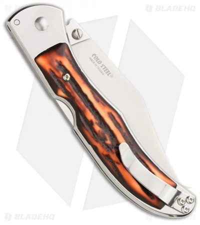 Cold Steel Lone Star Hunter Knife + Thumb Stud (4" Satin) 54SBHT 4 Cold Steel Lone Star Hunter Knife + Thumb Stud (4" Satin) 54SBHT - Image 2