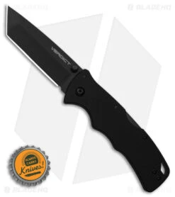 Cold Steel Verdict Tanto Tri-Ad Lock Knife Black G-10 (3" Black) AUS-10A -Cold Steel cold steel verdict tanto tri ad lock knife black g10 3in black bhq139972 hd size