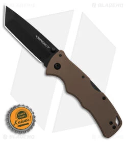 Cold Steel Verdict Tanto Tri-Ad Lock Knife Tan FDE G-10 (3" Black) AUS-10A -Cold Steel cold steel verdict tanto triad lock knife tan fde g10 3 in black bhq139971 hd size