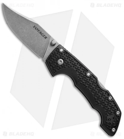 Cold Steel Voyager Medium Clip Point Tri-Ad Lock Knife (3" Stonewash) 29TMC 3 Cold Steel Voyager Medium Clip Point Tri-Ad Lock Knife (3" Stonewash) 29TMC